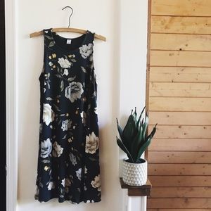 Floral Jersey Shift Dress